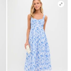 Tuckernuck Blue and White Floral Dress